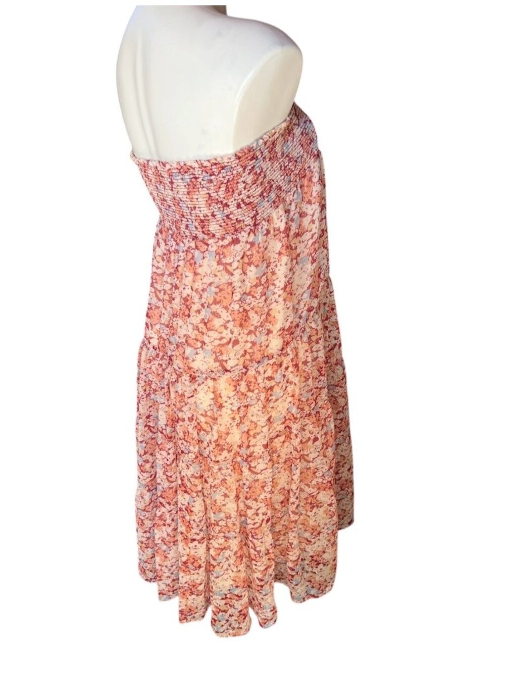 Lauren Ralph Lauren Womens Size 14W Floral Tiered Maxi Skirt Elasticize Waist - Picture 16 of 16